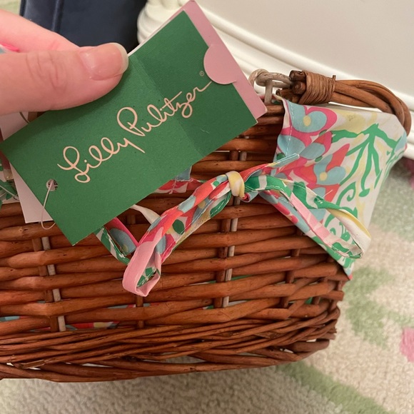 NWT! RARE! Lilly Pulitzer Easter Basket Pink - Picture 6 of 11